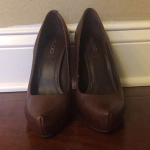 Brown Aldo Heels